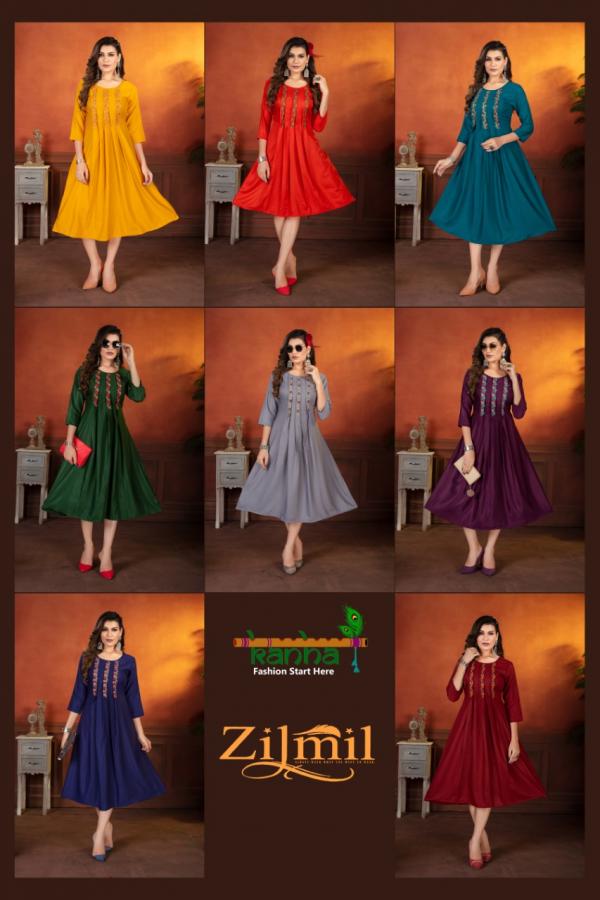 Kanha Zil Mil Fancy Work Designer Exclusive Kurti Collection